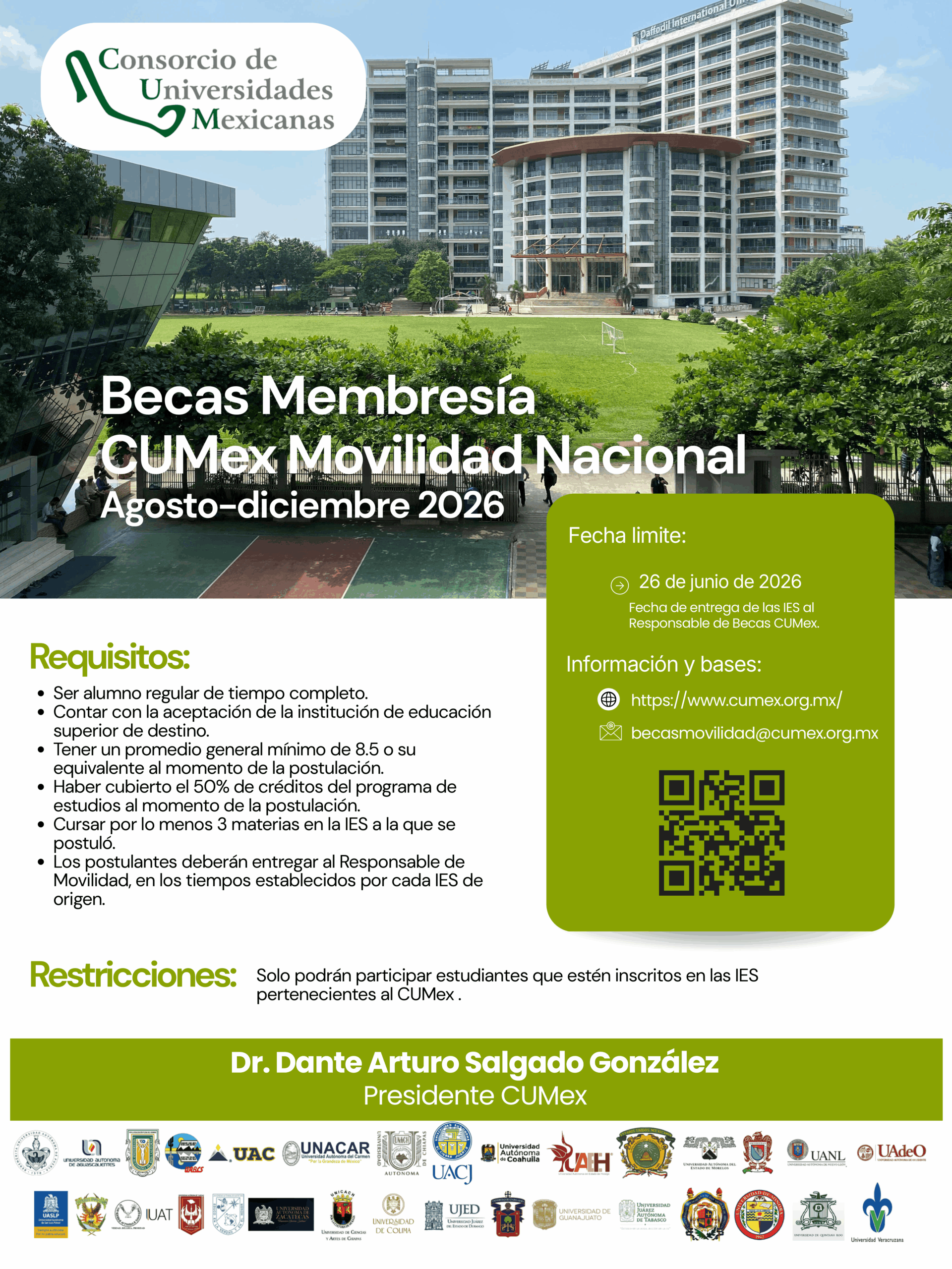 Beca de Movilidad Nacional CUMex 2026-2 Beca de Movilidad Nacional CUMex 2026-2
